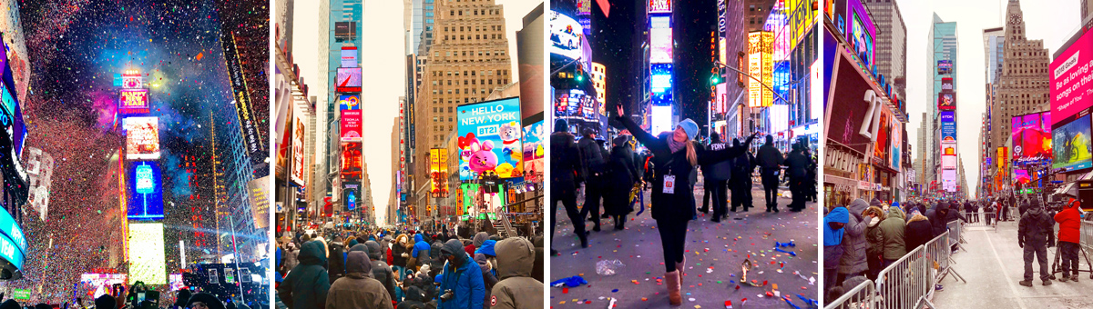 Irene in Times Square for NYE